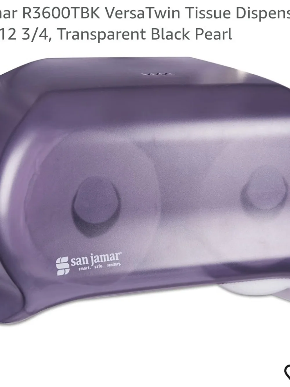 San Jamar VersaTwin Twin Roll Toilet Tissue Dispenser - Purple Pearl